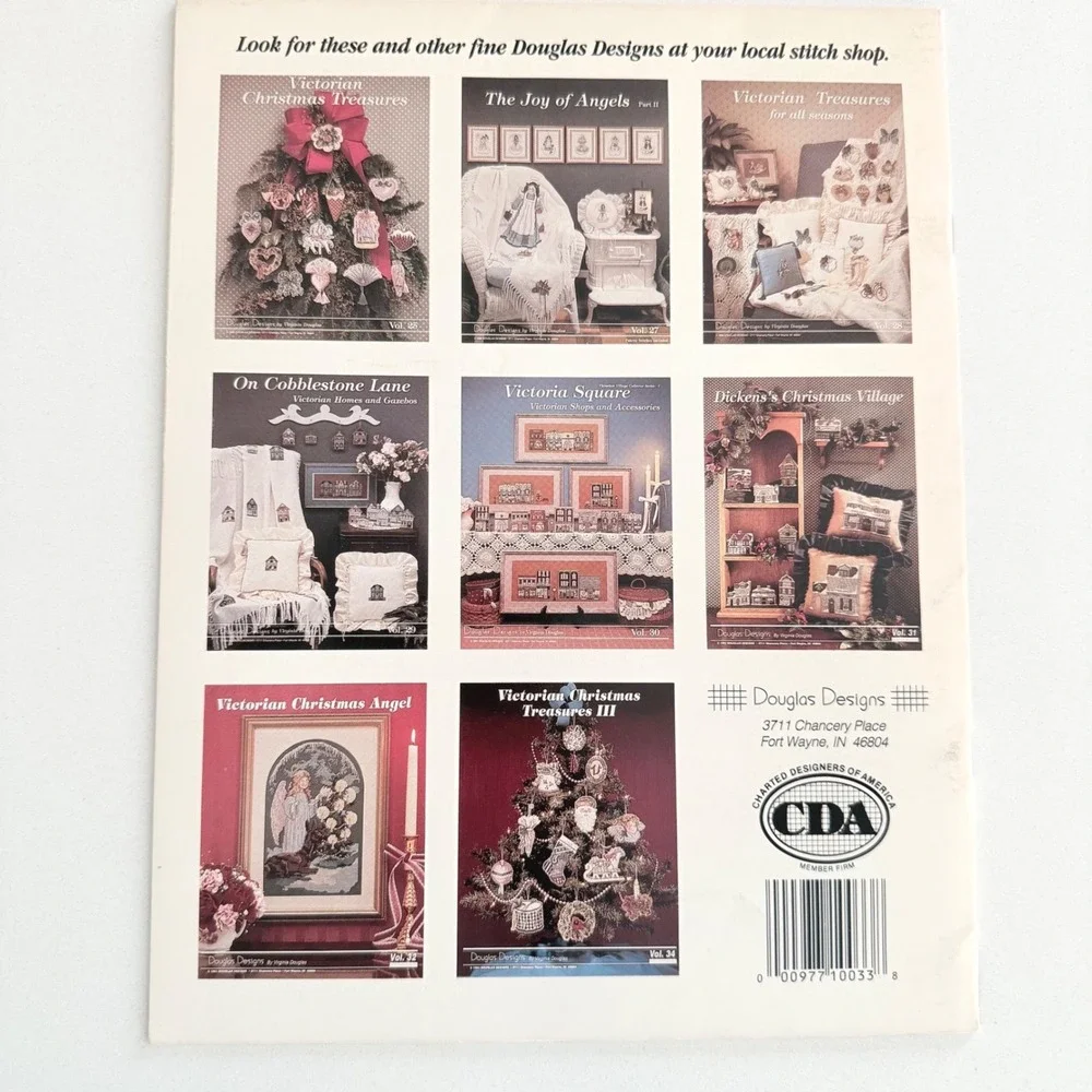 Lot of 3 Vintage Cross Stitch Pattern‎ Books Village Sampler Country Folk Art